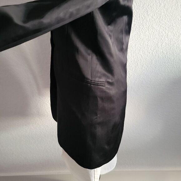 NEW AMEN Couture satin black blazer 6 S - Picture 10 of 15